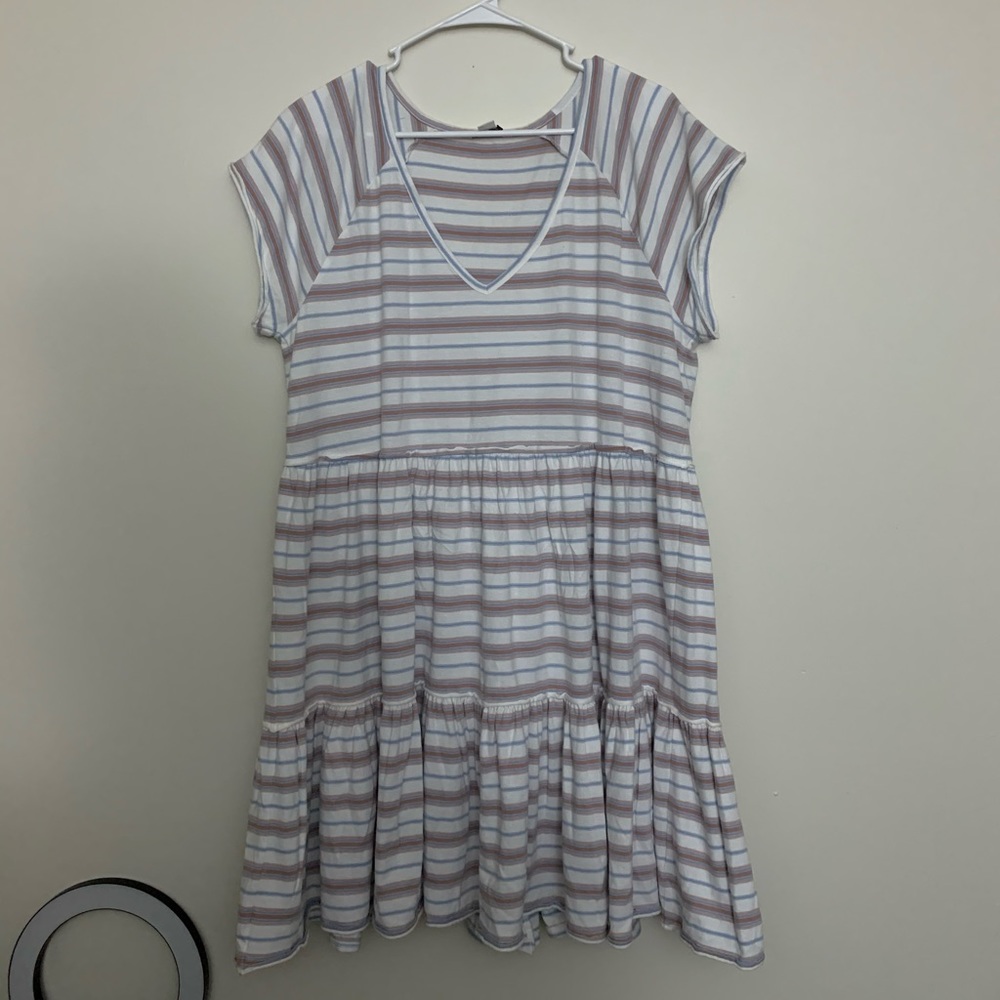 Stripped babydoll dress